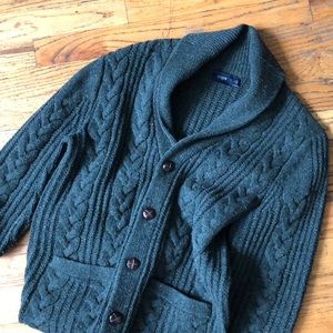 Men’s cardigan - j crew - dark green